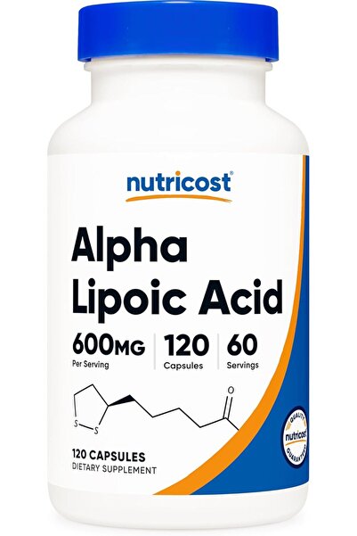 Nutricost Alpha Lipoic Acid 600mg Per Serving - Gluten Free, Vegetarian Capsu...