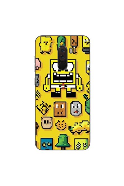 OEM Case compatible with Xiaomi Pocophone F1 Silicone Gel Tpu Pattern Pixel A...