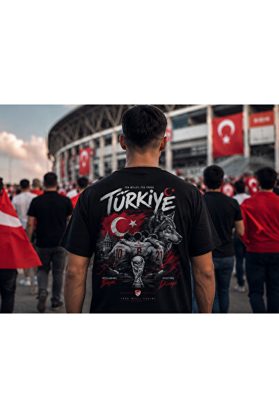 cahra mode Türk Milli Takımı Taraftar Tişörtü – Dünya Kupası Özel Baskı