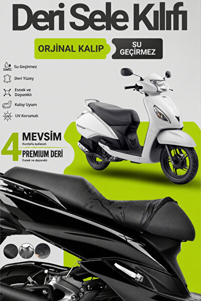 Motobros Navlaka za sedlo motocikla za TVS Jupiter, kožna navlaka za sedlo mo...