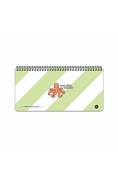 Hisli Şeyler 13*27 Spiralli Stickerli Planner - Hangi Birine Yetişeyim