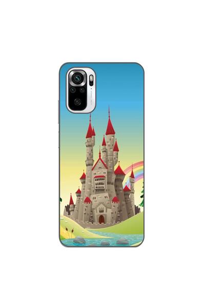 OEM Θήκη συμβατή με Xiaomi Poco M5s από σιλικόνη gel TPU με σχέδιο κάστρου