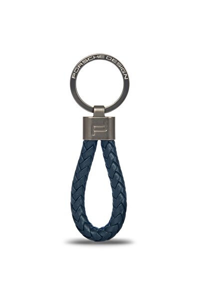 Porsche Design Cord Dark Blue Keychain