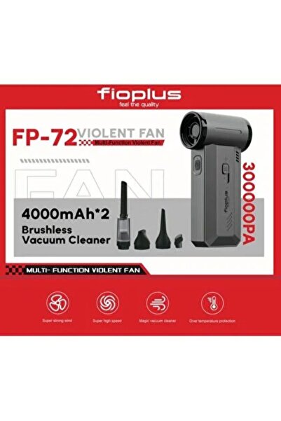 FİO FIOPLUS FP72 300.000 PA ViOLENT JET Fan Vakum& Üfleme Süpürme 5 Başlık 80...