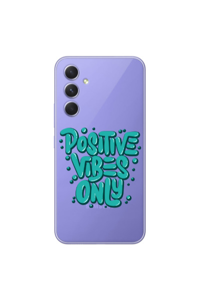 Other Samsung S25 Positive Vibes Only Transparent Silicone TPU Θήκη