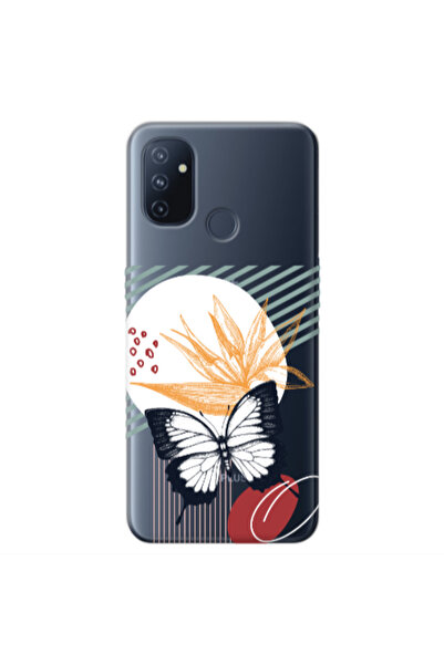 Other Oneplus Nord 100 Butterfly Lines Transparent Silicone TPU Θήκη