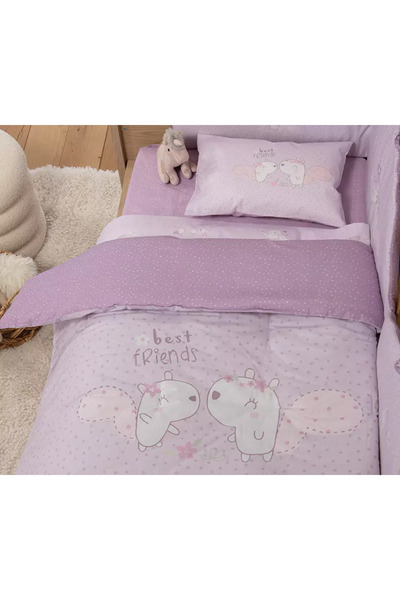 Nef Nef Homeware Πάπλωμα Κούνιας Καλύτεροι Φίλοι Νεφ-Νεφ Είδη Σπιτιού