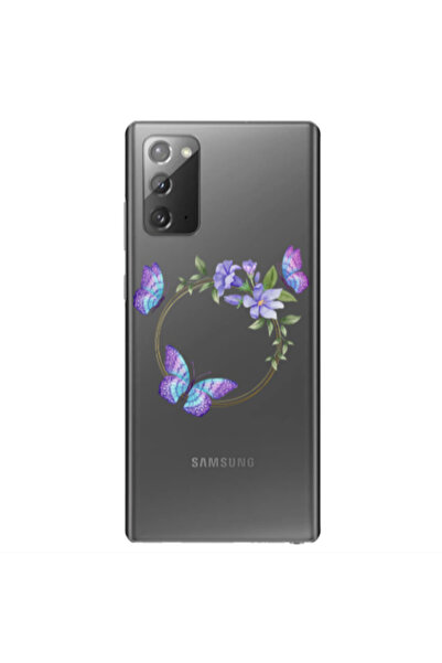 Other Samsung Note 20 Butterfly on the ring Transparent Silicone TPU Θήκη