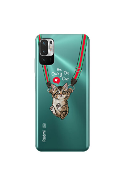 Other Xiaomi Redmi Note 10 Pro 5G Swinging cat Transparent Silicone TPU Θήκη