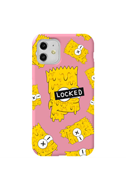 Other Apple iPhone 11 Bart Simpson Pink Colored Silicone TPU Θήκη