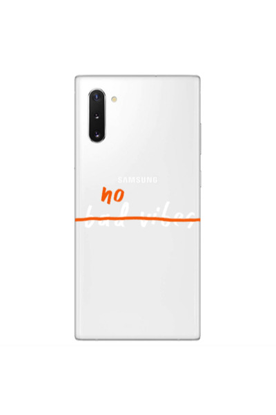 Other Samsung Note 10 No bad vibes 2 Transparent Silicone TPU Θήκη