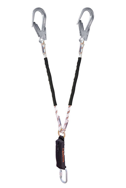 KAYA SAFETY Çift Kol Şok Emicili Braided Lanyard E-3 B Serisi