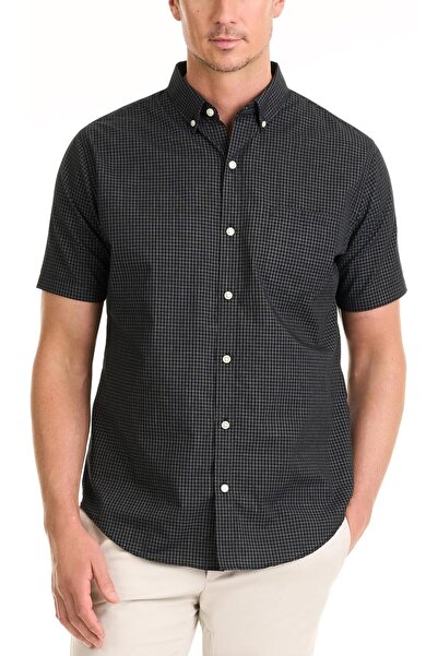 VAN HEUSEN Men's Wrinkle-Free Short Sleeve Button-Front Shirt