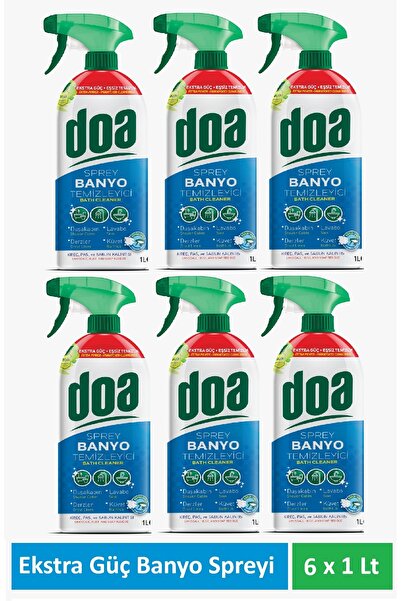Doa Banyo Extra Güç Temizlik Spreyi 1 Lt x 6 Adet