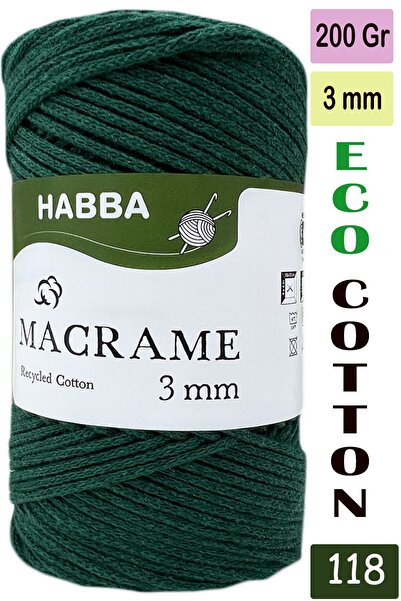 habba respect Habba 3 mm -Premium Cotton Cotton Macrame Cord-Cotton Chain Mac...