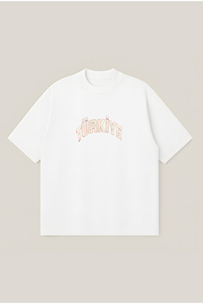 Moon Dancer Tricou unisex cu logo Turcia, croială supradimensionată, 100% bum...
