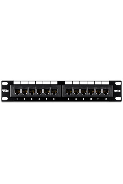TRENDnet 12-port RJ45 UTP 10' Cat6 Patch Panel - TC-P12C6