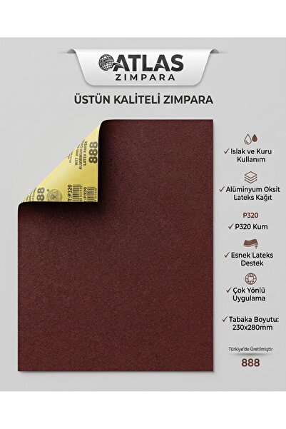 kayatexonline P320 Kum Islak ve Kuru Zımpara Kağıdı