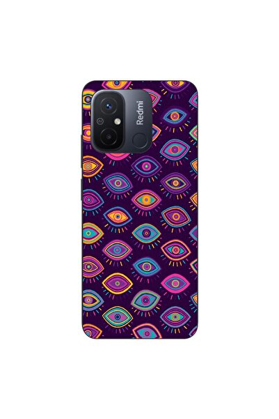 OEM Case compatible with Xiaomi Redmi 12C Silicon Gel Tpu Pattern Tribal Eyes