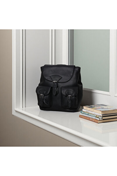 Finelook Classic Multi-Pocket Everyday Backpack | Lightweight Faux Leather Ru...