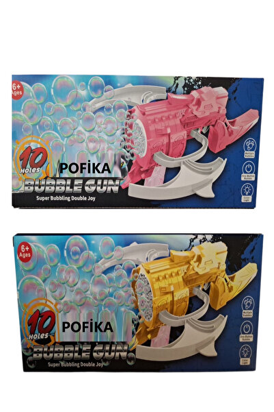 Pofika Köpük Baloncuklu Işıklı Pilli Tabanca Tatar Yayı Oyuncak 32 cm 1 Adet ...