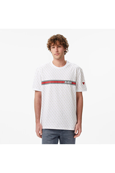 Guess Jamey Aktif Regular Fit Men's White T-Shirt
