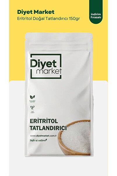 DİYET MARKET 150 Gr Eritritol Doğal Tatlandırıcı 0 Kalori | Keto / Vegan Şeke...