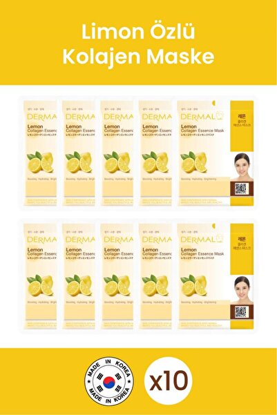 Dermal Brightening, Supporting and Moisturizing Lemon Extract Collagen Mask 2...