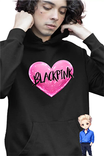 OEM Παιδικό Φούτερ για Αγόρια BlackPink Καρδιά K-pop Εμπορεύματα