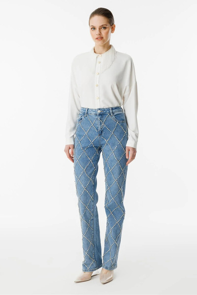 centilmen Ghi̇sa Stone Detailed Trousers 8700