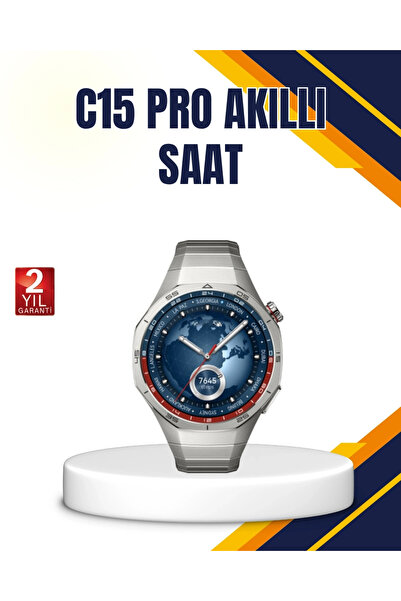 ARMÜZ Silver Smart Watch 46mm Case