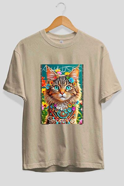 Ankhises Μπλουζάκι  "For the Love of Cats " με στάμπα γάτας στο μπροστινό μέρ...