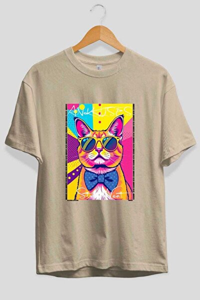 Ankhises Μπλουζάκι  "For the Love of Cats " με στάμπα γάτας στο μπροστινό μέρ...