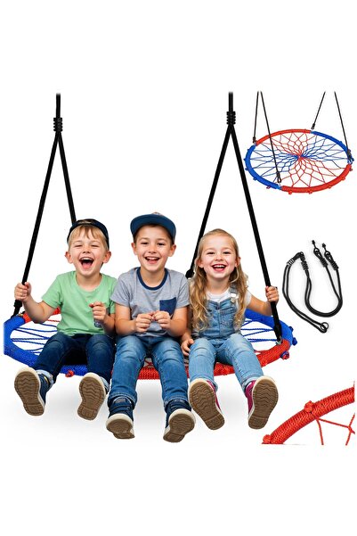 Neo-Sport Leagăn cuib de lebădă SWINGO 95 cm albastru și roșu