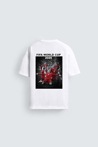 king brich Oversize Fit Unisex 2026 Word Cup Our Kids Printed T-Shirt
