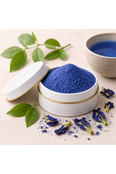 Tea&Pot MAVİ KELEBEK ÇAYI TOZU TENEKE KUTU 25 GR