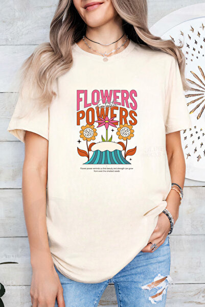Sarah's Boutique Women's T-shirt – 100% cotton – Flowers Powers