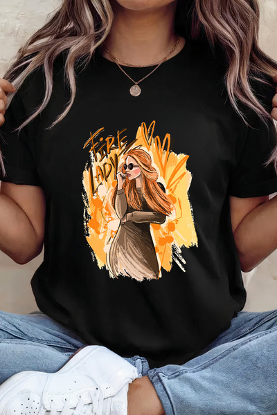 Sarah's Boutique Women's T-shirt – 100% cotton – Fire Lady