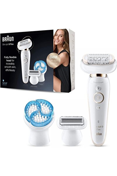 Braun Group براون سيلك-إبيل 9 فليكس 9010 جهاز إزالة الشعر للاستخدام الرطب وال...