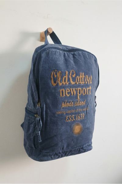 Old Cotton Laptop Bölmeli Kanvas Sırt Çantası - Leone