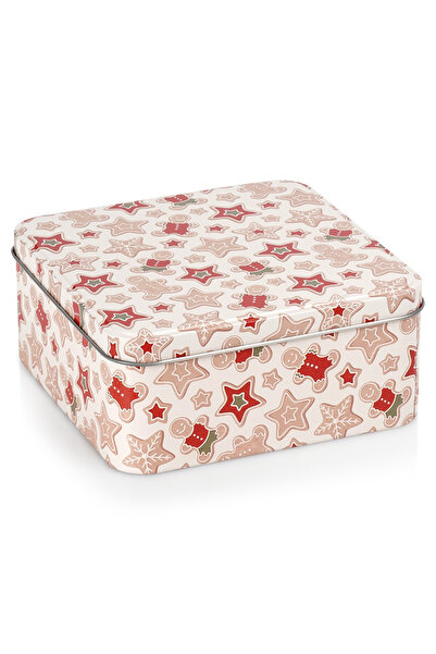 Orion Cutie metalică de Crăciun pentru biscuiți 15x15x6.5 cm