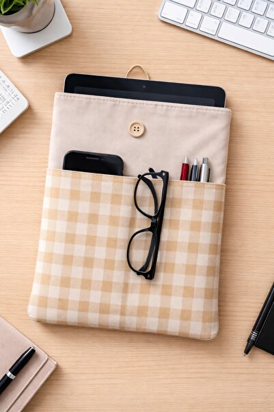 moonaja Θήκη Βιβλίου Θήκη Tablet με Επένδυση και Τσέπες - Organizer Book Bag-...