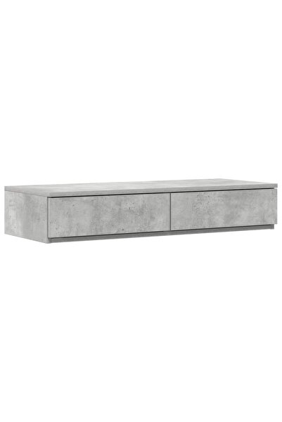 vidaxl Sertare pentru pat cu sertar Gri din beton 90 x 36,5 x 16,5 cm