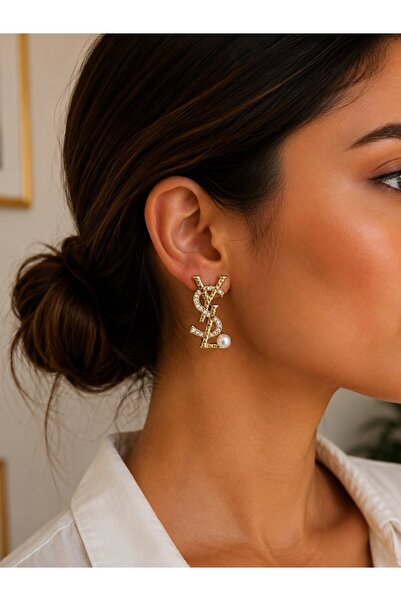 ANKA JEWELLRY أقراط نسائية من الفولاذ مرصعة بحجر الزركون