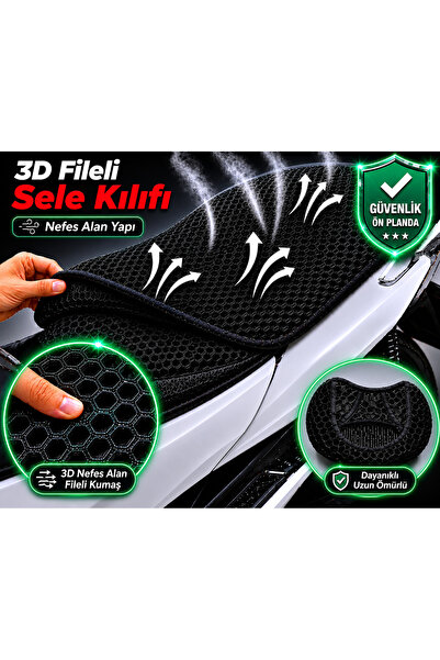 Vi Caro Husa scaun motocicleta Vespa GTS 125 Supertech Husa scaun din plasa 3...