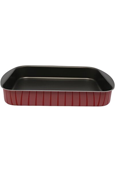 Bester Striped Non-Stick Rectangular Oven Tray with Flat Base, Expertly Craft...