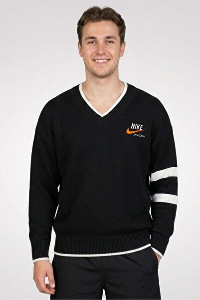 Nike Men Sportswear Fit Plus Size Outdoor Sweater, Black