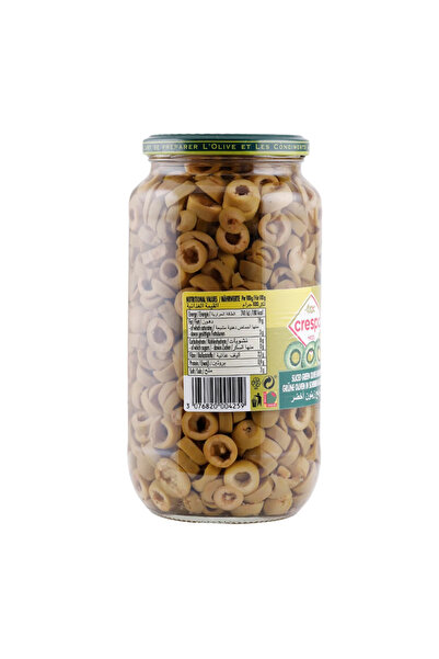 crespo Sliced Green Olives (Jar) 890 Gr X 6