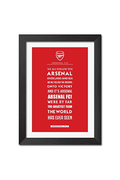 ALAYRA International Alayra Arsenal Club Song Poster Framed Painting with Bla...