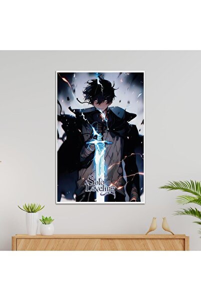 ALAYRA International ملصق جداري من Alayra Solo Leveling لشخصية Sung Jin Woo م...